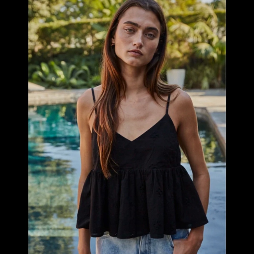 Elegant Black Spaghetti Strap Top